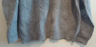 Jersey punto calado lila talla S