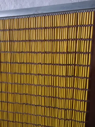 Cortina-mosquitera artesanal d canutillos a medida