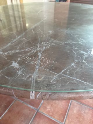Mesa de jardín de mármol