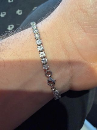 Pulsera Swarovski Plata y Cristales