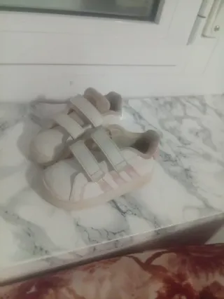 Adidas Bebé Bambas Blancas Velcro