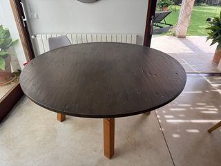 Mesa de madera redonda Diámetro 160cm