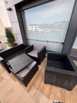 Butacas y mesa para exterior