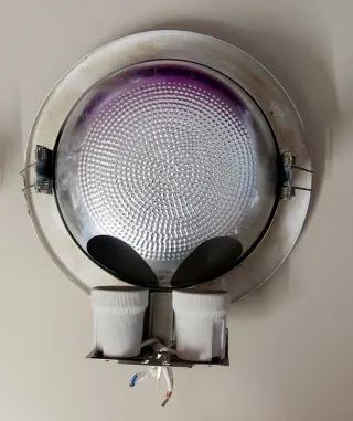 2 ojos de buey E27 plafones apliques