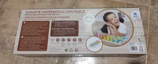 Juguete de madera números y formas