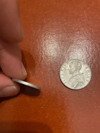 Set 2 Monete Vaticano 5 e 10 Lire 1953