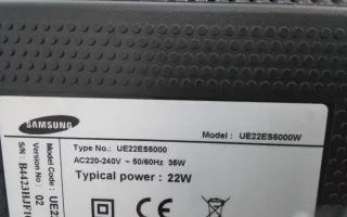Tv samsung 22" hd