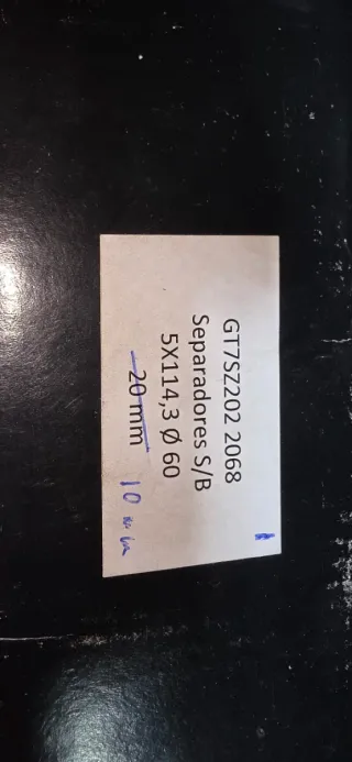 Separadores rebajados a 10mm 5x114.3 60.1