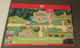 Cartel Promocional Pokémon Poképia Nintendo Switch