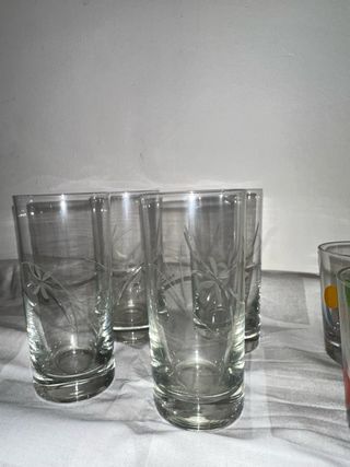 Lote de 12 vasos de cristal