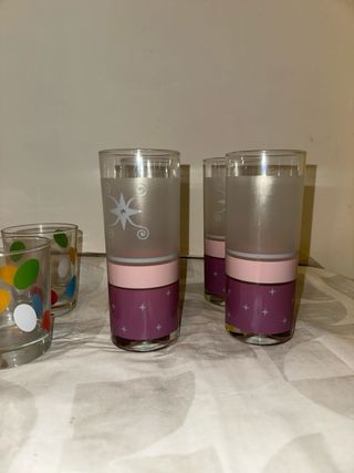 Lote de 12 vasos de cristal