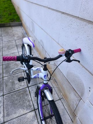 Bicicleta infantil DTB 24 morada y blanca