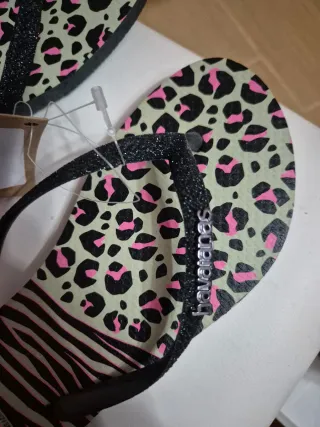 Havaianas Infradito Stampa Animalier Rosa Nero