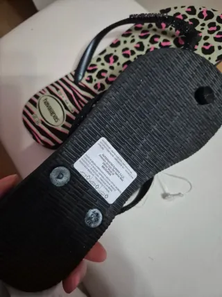 Havaianas Infradito Stampa Animalier Rosa Nero