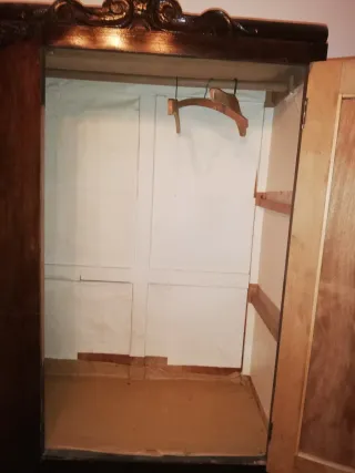 Armario Vintage Madera con Espejo