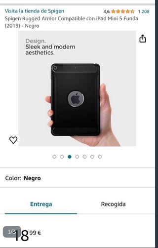 Funda Spigen iPad Mini 5 (2019) Negra