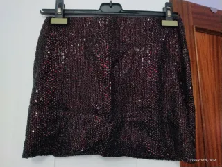 Falda corta lentejuelas