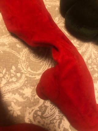 Botas Stradivarius Rojas por encima de la rodilla
