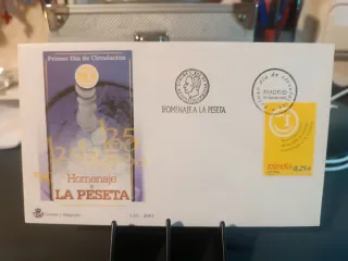 Sobre Primer Día Circulación Peseta