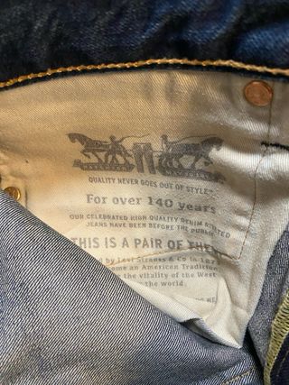 Levi's 512 Uomo W31 L32 Jeans Blu