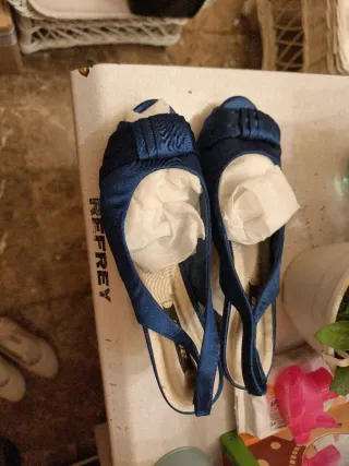 Zapatos de tacón azul