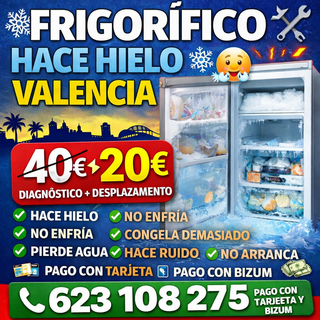 Frigorífico pierde agua Valencia diagnóstico 20€