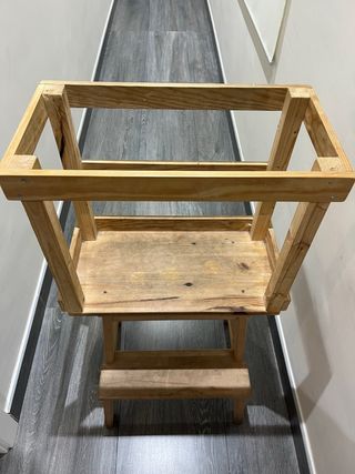 Silla de aprendizaje de madera para niños