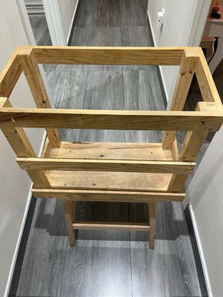 Silla de aprendizaje de madera para niños