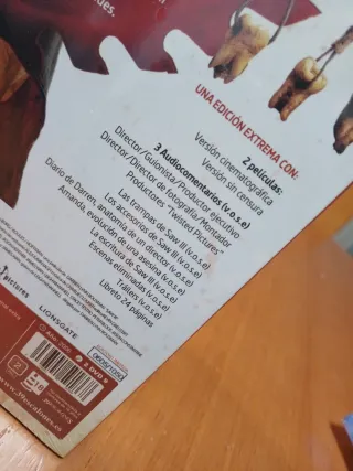Saw III Edición Extrema DVD. Edicion limitada.