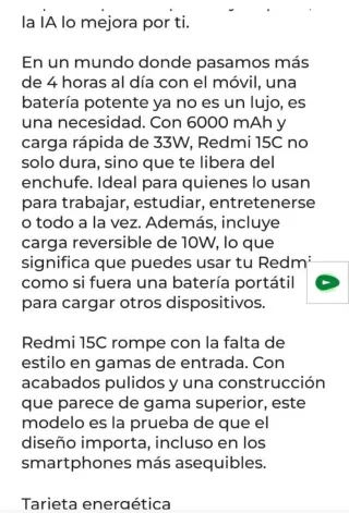 Xiaomi Redmi 15C Naranja