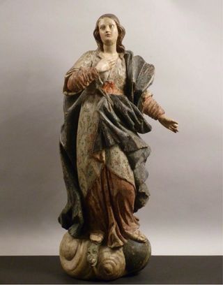 Talla de Virgen Inmaculada s.XVIII. Madera