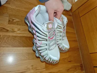 Nike Shox Rosa/Plateado