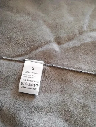 Cappottino Lana Grigio Donna Tg S