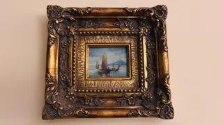 Quadri in Miniatura ad Olio Vintage (unità)