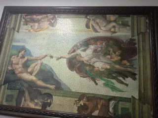 Puzzle La Creación de Adán enmarcado