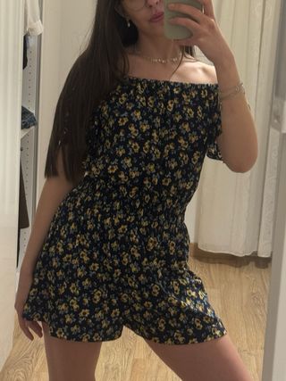 MANGO Romper Floreale Boho-Chic