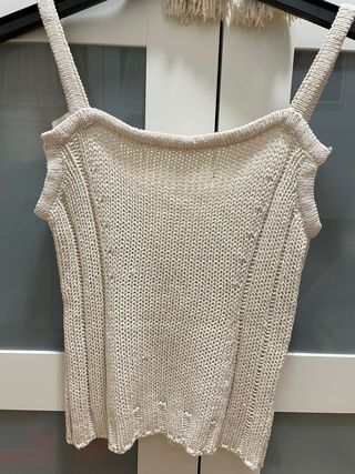 Top punto Caramelo beige talla S