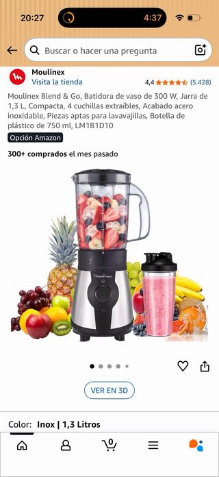 Batidora Moulinex 750ml