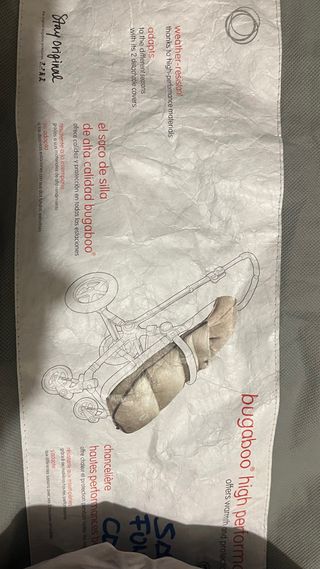 Saco Bugaboo gris , 2 tapas (invierno y primavera)