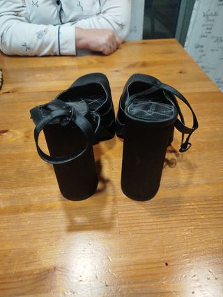 Zapatos de tacón fiesta negros talla 35