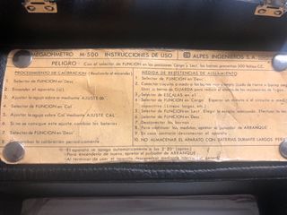 Megaohmetro M500 ALPES Ingenieros