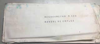 Megaohmetro M500 ALPES Ingenieros