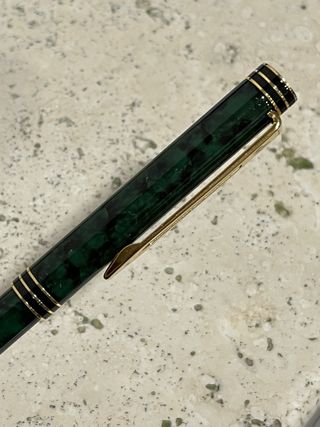 Penna Waterman verde marmo oro
