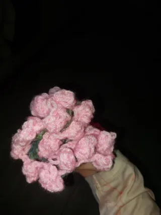 Ramo Flores Crochet Hecho a Mano