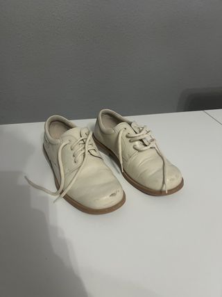 Zapatos de comunión niño beige