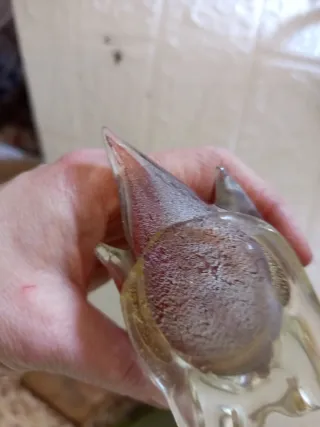 Anatra di vetro Murano rosso