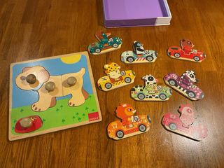 2 Puzzles de animales Goula y Djeco