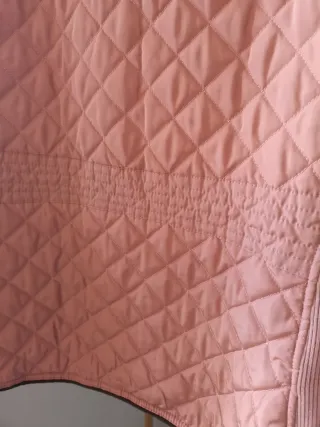 Parka Acolchada Rosa, Talla XXXL.