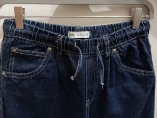 Pantalón vaquero denim oscuro mujer