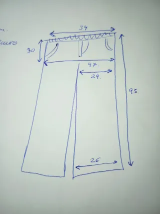 Pantalón vaquero denim oscuro mujer